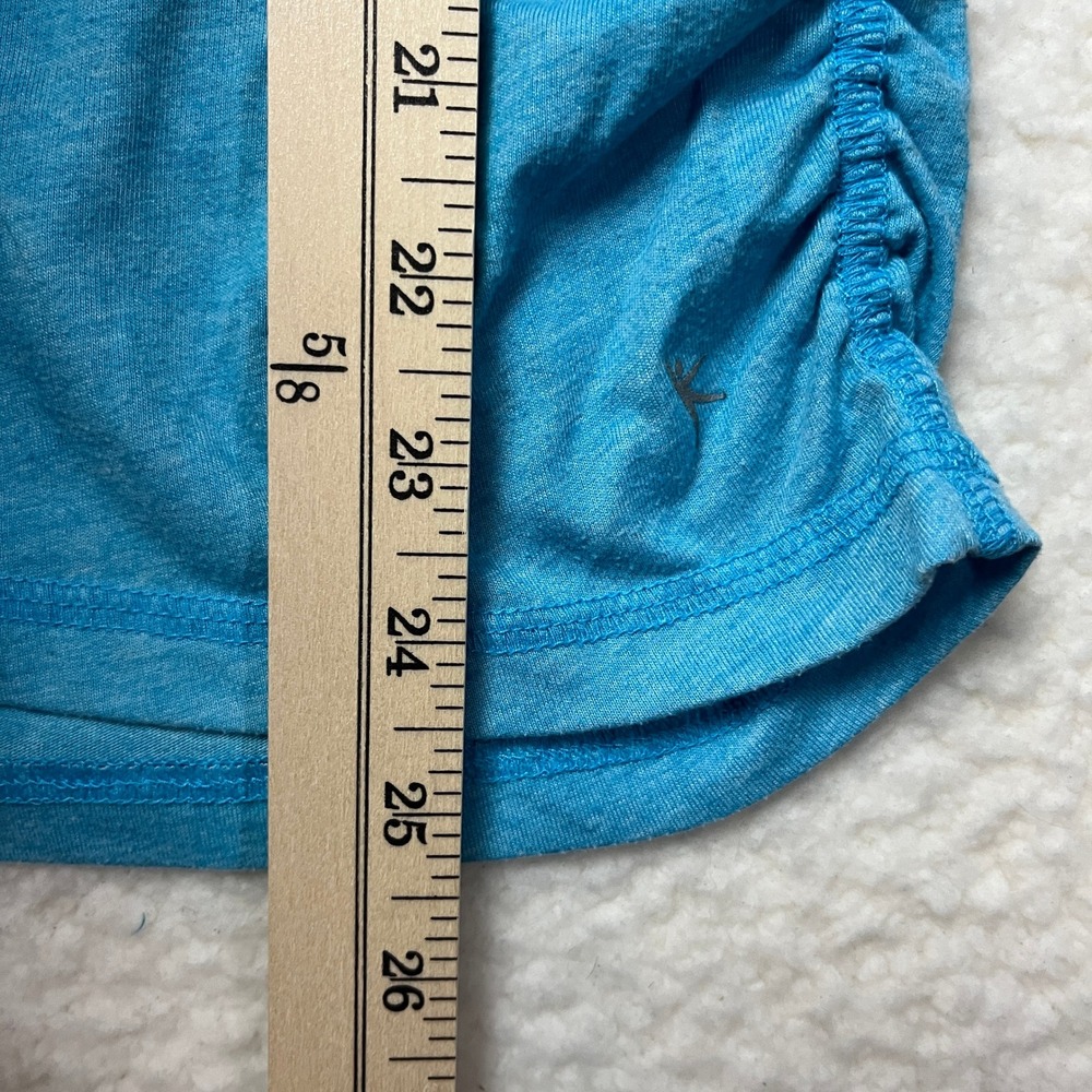 Danskin Now T-Shirt Womens M Blue Purple 2 Pack Semi-Fitted Ruched Active Tops - Picture 5 of 13